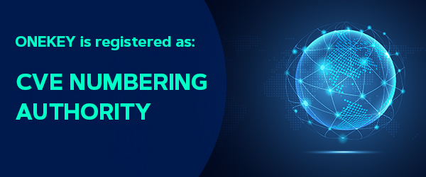 ONEKEY is registered as CVE Numbering Authority Blog Overview Banner