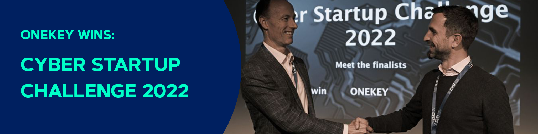 ONEKEY WINS THE CYBER STARTUP CHALLENGE 2022 Blog Banner